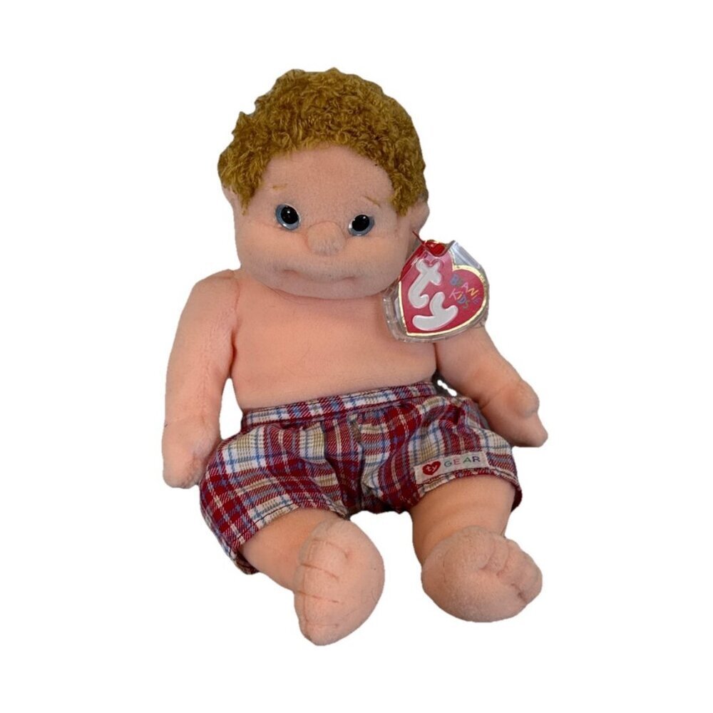 TY Beanie Baby Kid - BOOMER (10 inch) - MWMTs Stuffed Boy Doll Toy 1126-04